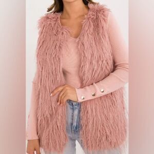 Hot & Delicious Pink Fuzzy Vest